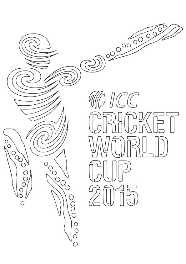 Plansa de colorat cu Cricket 10 2